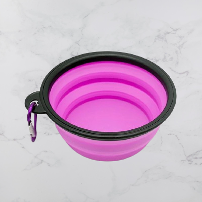 Gamelle pour Chien - SiliconeDogBowl™ - Pourpre