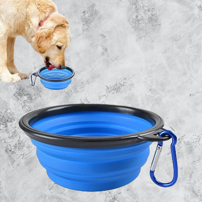 Gamelle pour Chien - SiliconeDogBowl™ - Bleu