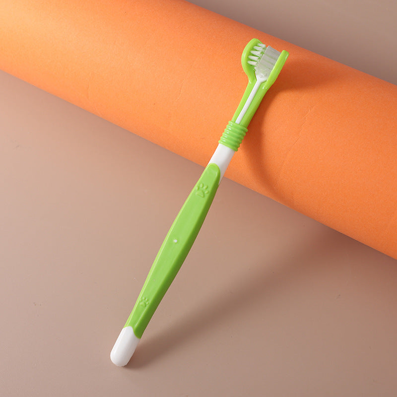 Brosse Dent Chien Triple Tête - Nettoyage Complet 30s | DentaFresh