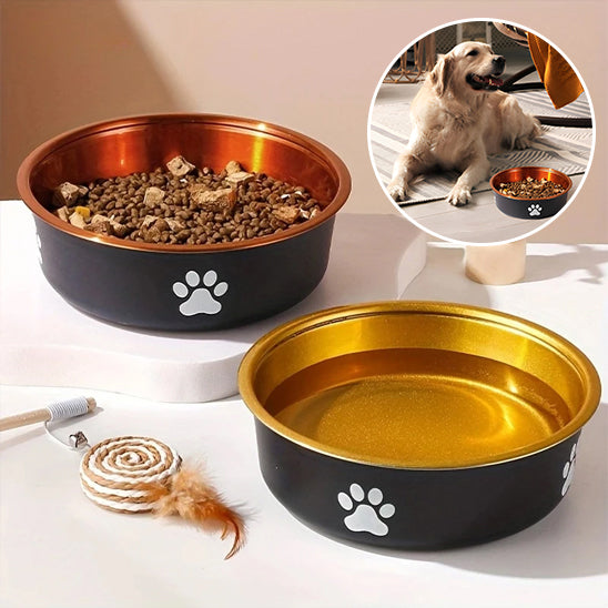 Stainless steel anti-tip dog bowl - Durable bowl for all breeds | Premium