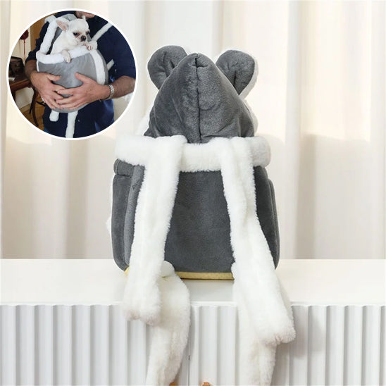 Sac de transport pour chien en velours | PetitCompagnon