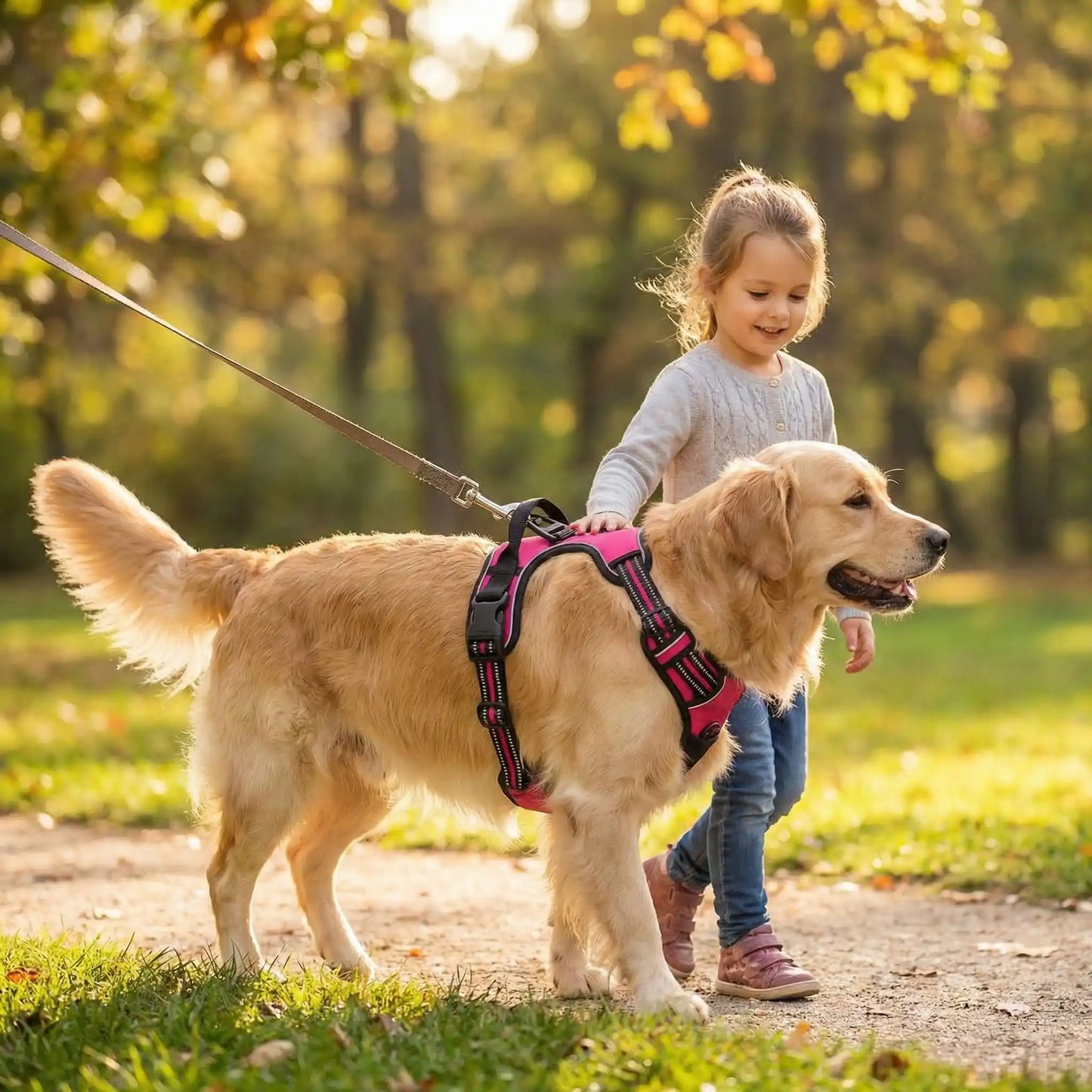 Harnais respirant rafraîchissant pour chien - Protection anti-évasion sécurisée | Confort+